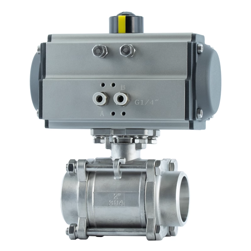 进口气动三片式球阀-德国多尔德DOLDR