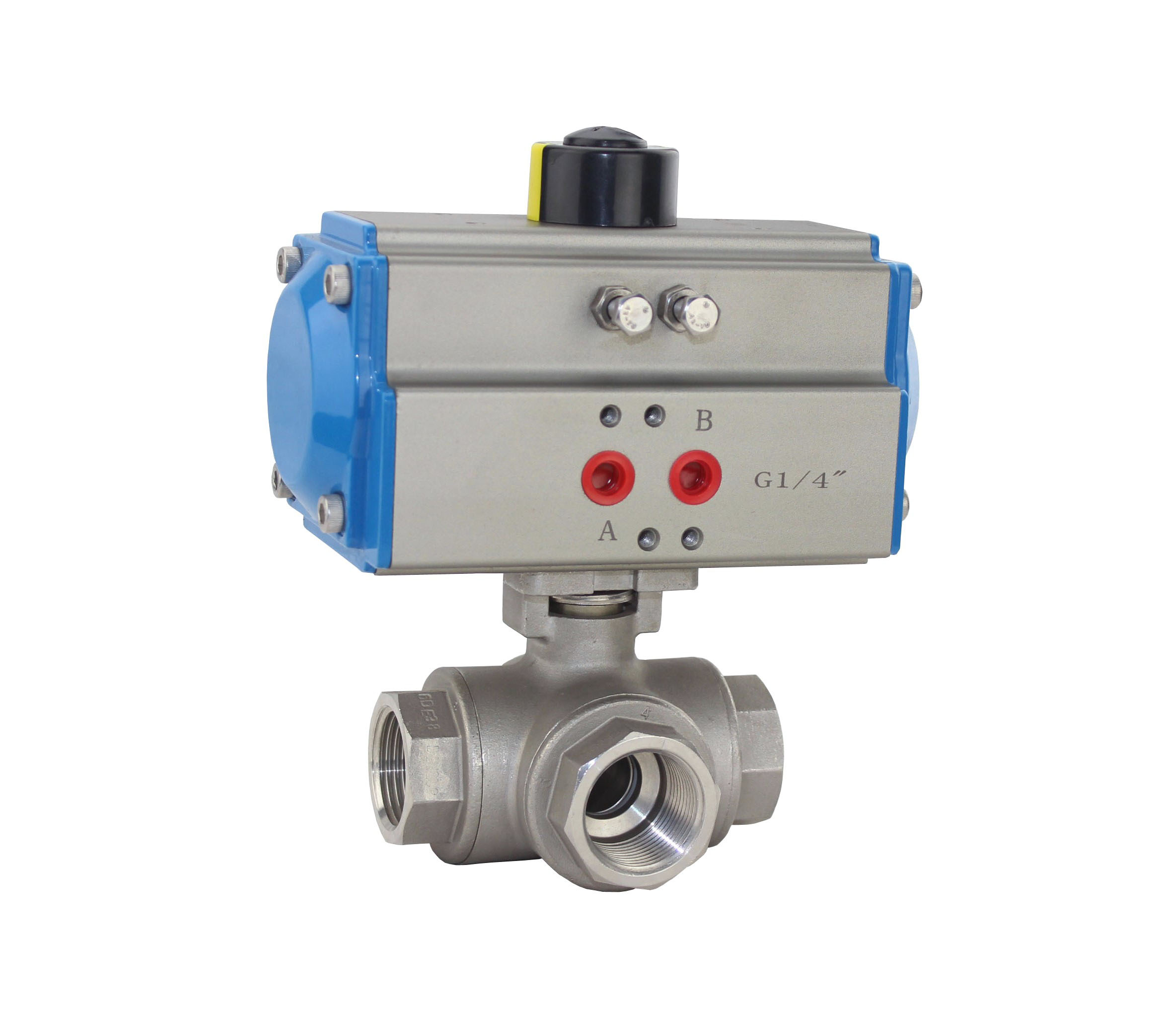 进口气动螺纹三通球阀-德国多尔德DOLDR品牌